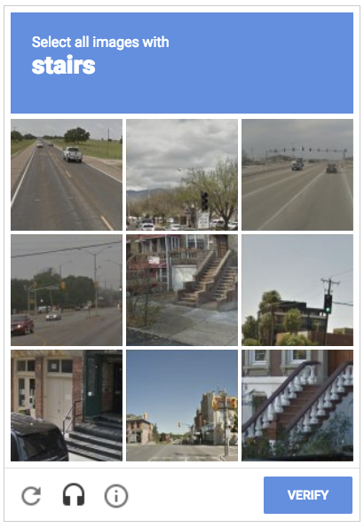 recaptcha to fight bot traffic