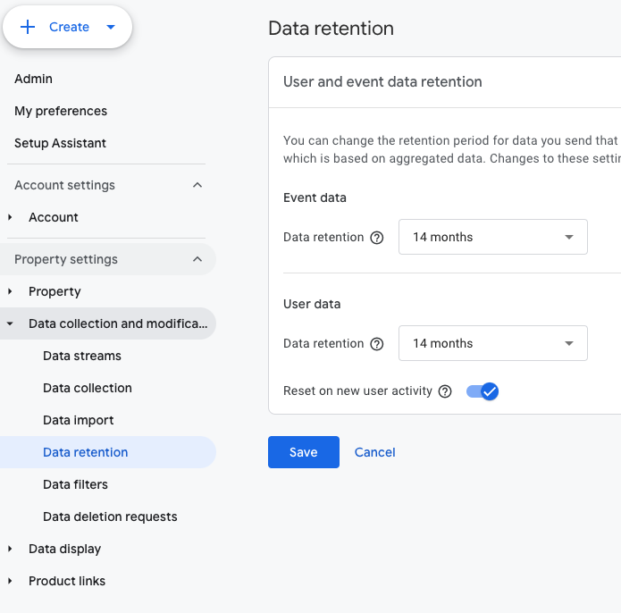 GA4 Tips - Data Retention